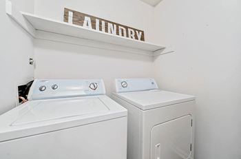 Full-sized washer and dryer
